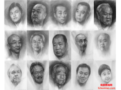 畫家郭虹著名人物頭像素描作品精選