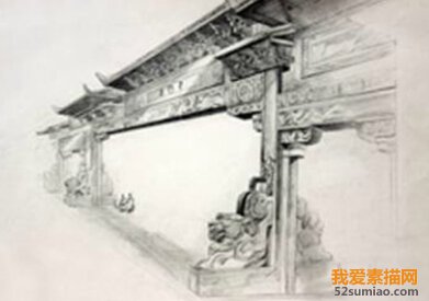 建筑素描的透視規(guī)律及主要構(gòu)圖方法