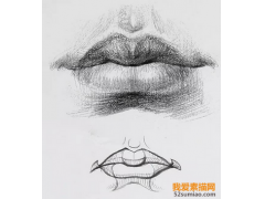 素描人物丨嘴巴、耳朵畫(huà)法詳解